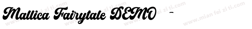 Mallica Fairytale DEMO手机版字体转换
